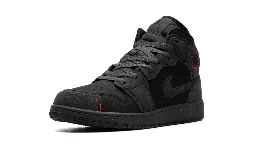 Air Jordan 1 Mid GS "BLACK SUEDE" FQ7742 001
