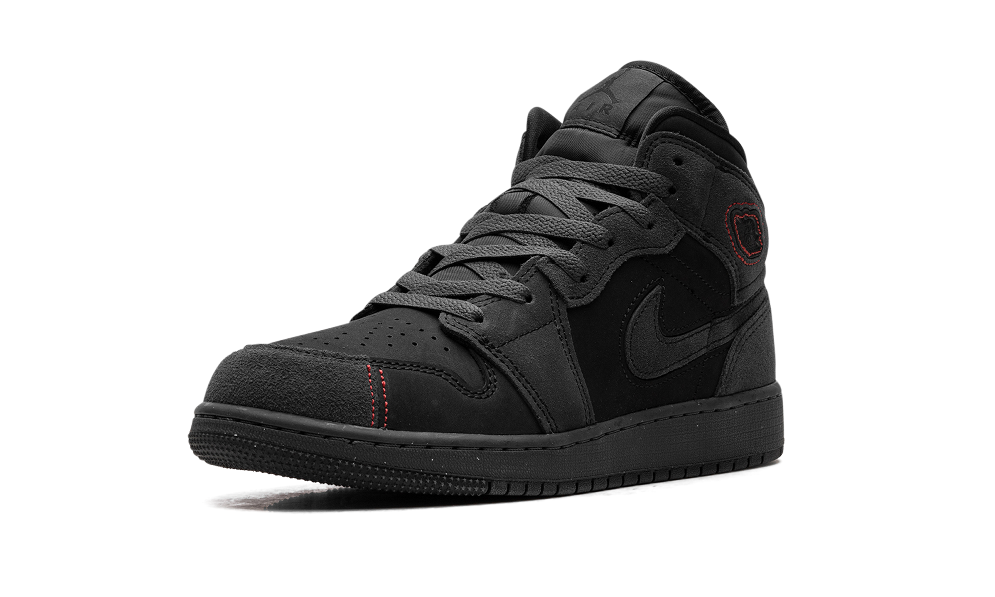Air Jordan 1 Mid GS "BLACK SUEDE" FQ7742 001