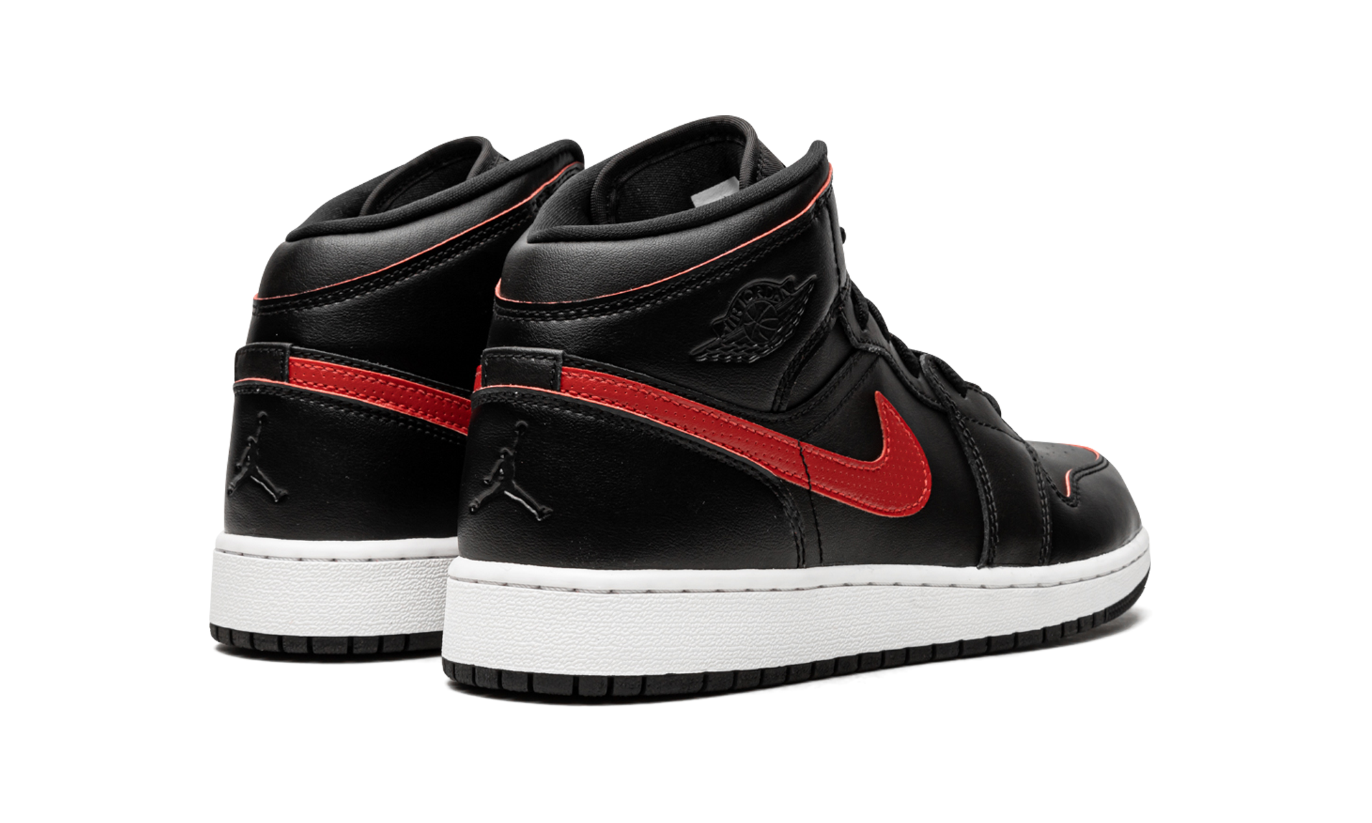 Air Jordan 1 Mid GS "Black / Gym Red" 554725 009