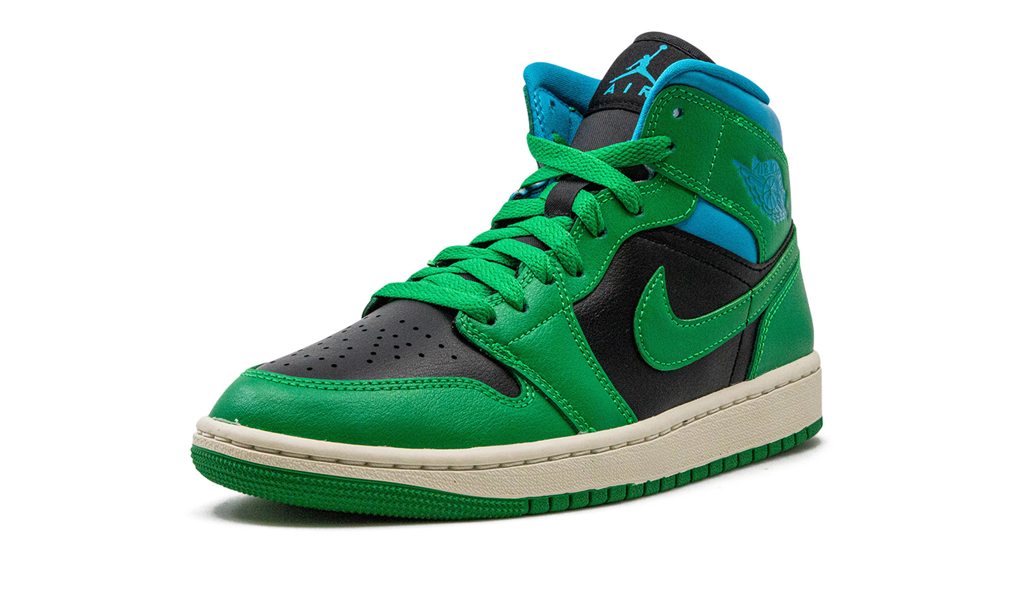 AIR JORDAN 1 MID WMNS "Lucky Green Aquatone" BQ6472 033
