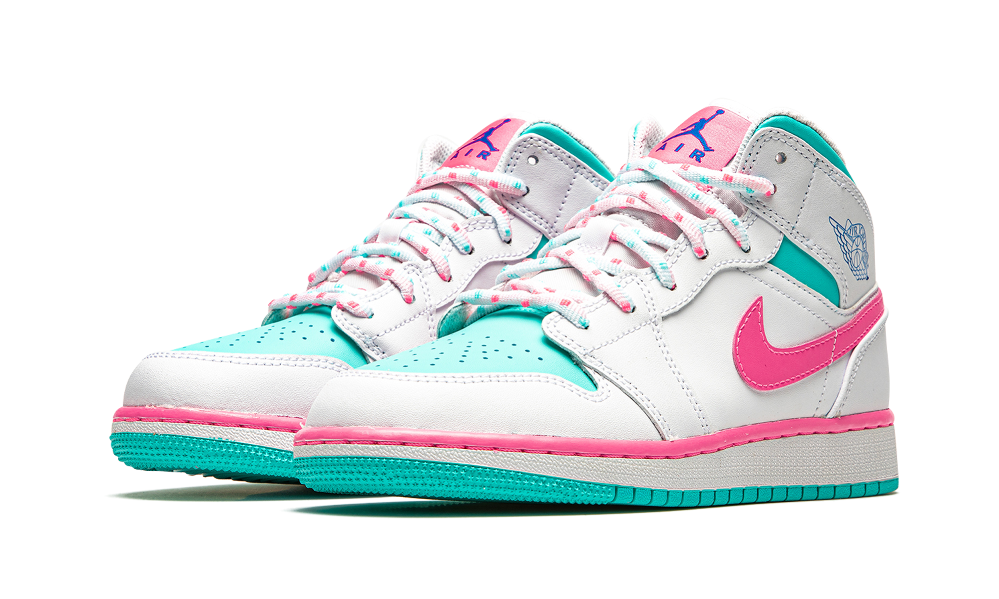 Air Jordan 1 Mid GS "Digital Pink" 555112 102