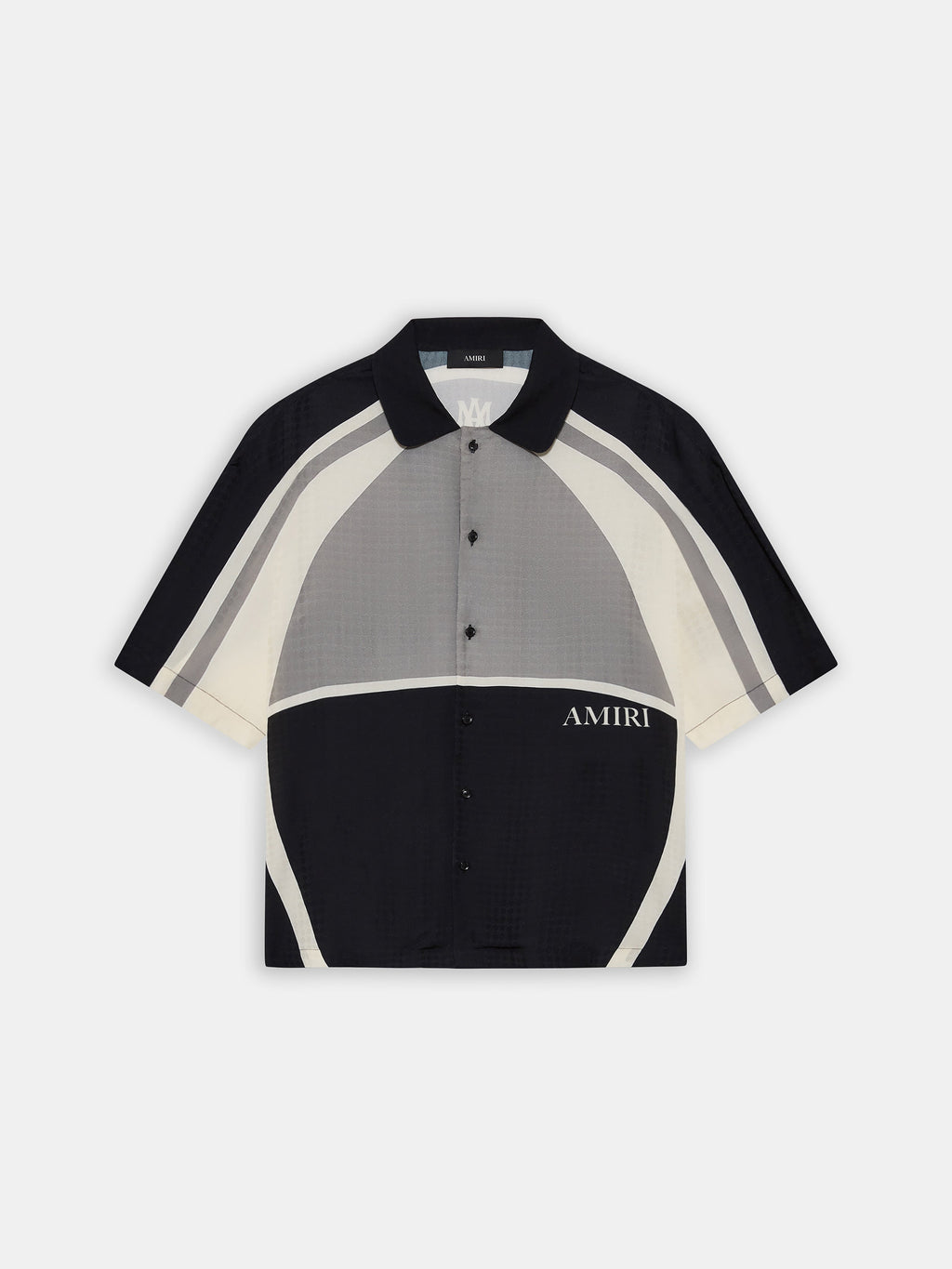 MA QUAD PANEL OVERSIZED CAMP SHIRT - Black