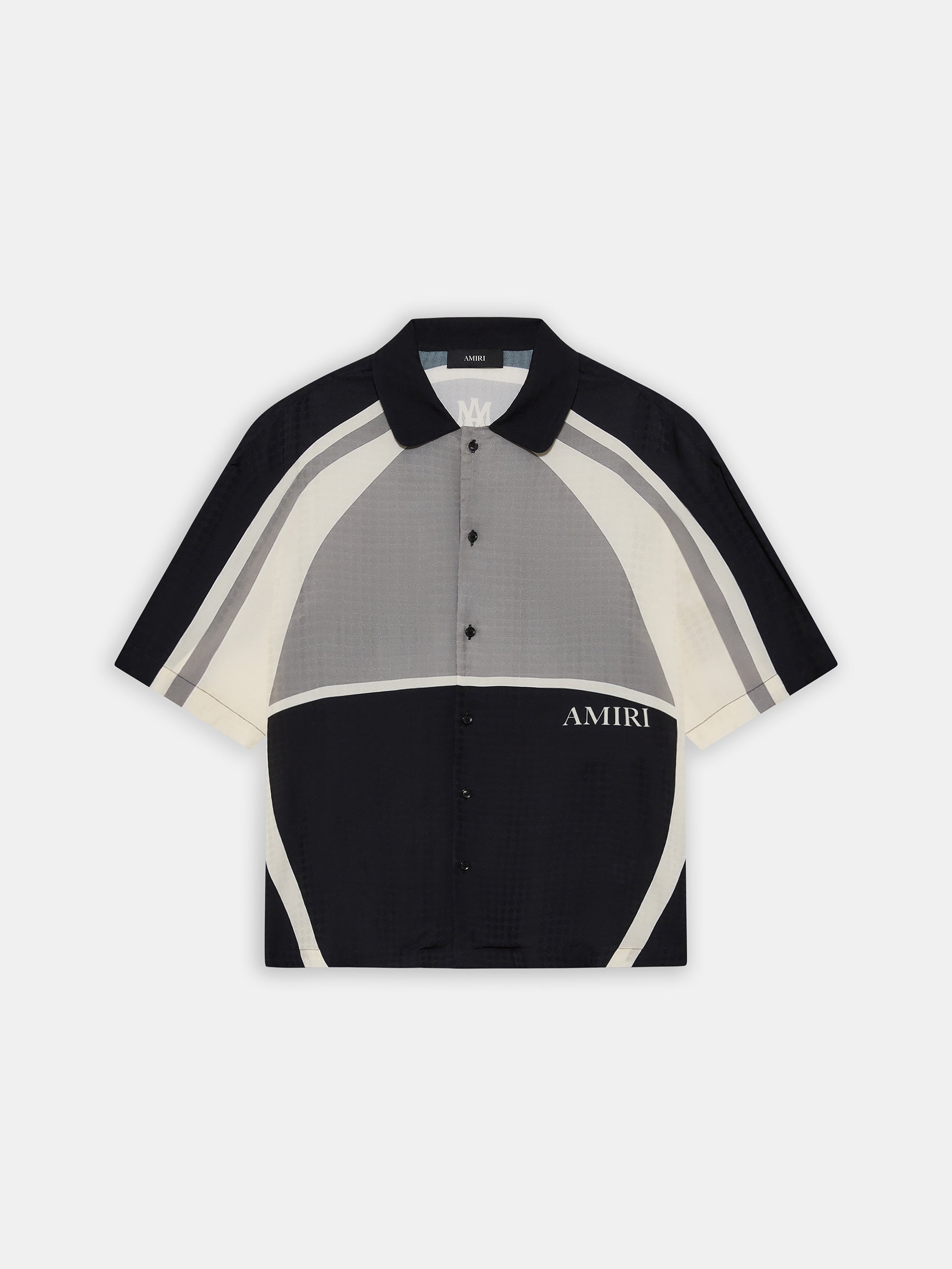 MA QUAD PANEL OVERSIZED CAMP SHIRT - Black