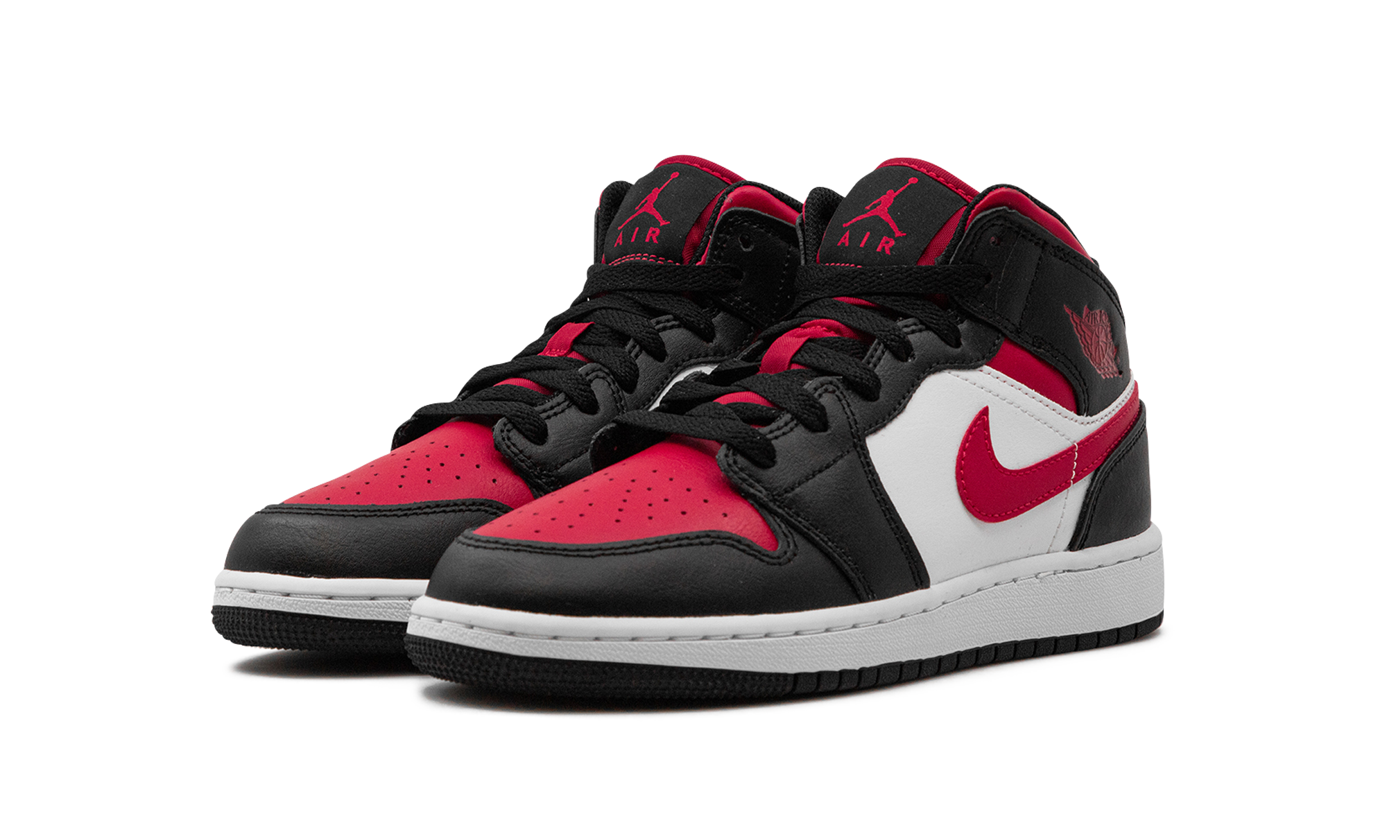 Air Jordan 1 Mid GS "Alternate Bred Toe" 554725 079