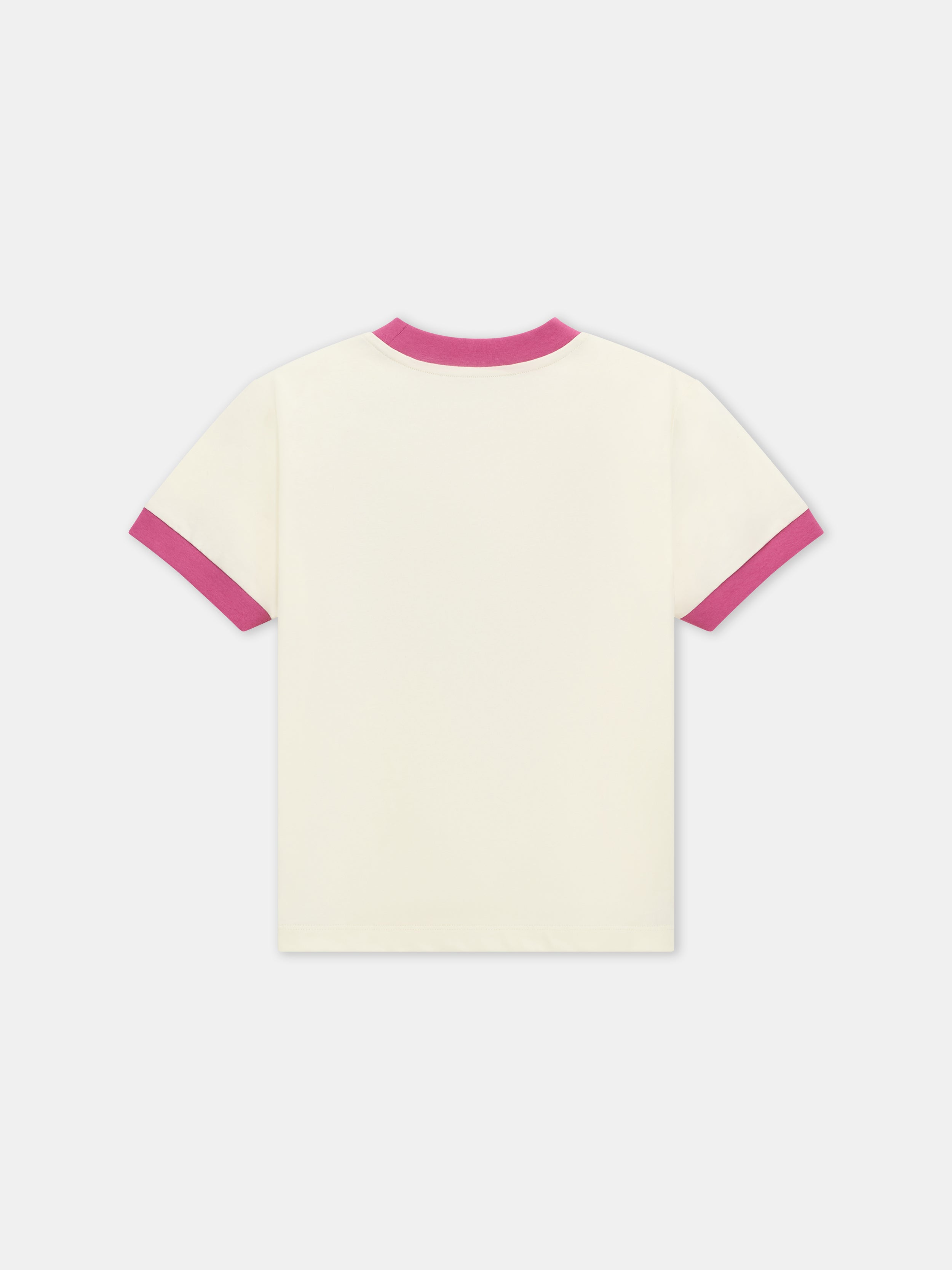 KIDS - KIDS' AMIRI STAGGERED RINGER TEE - Ivory