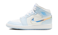 AIR JORDAN 1 MID SE GS "GLITTER SWOOSH" FQ9117 400