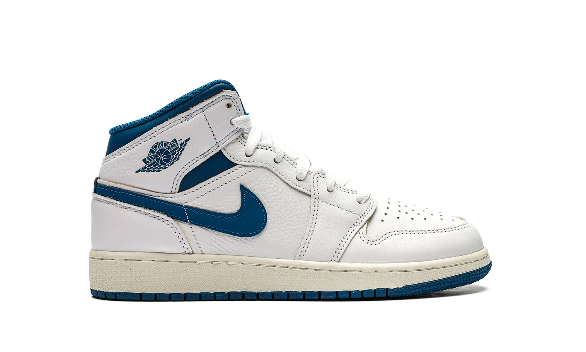Air Jordan 1 Mid SE GS "INDUSTRIAL BLUE" FN7432 141