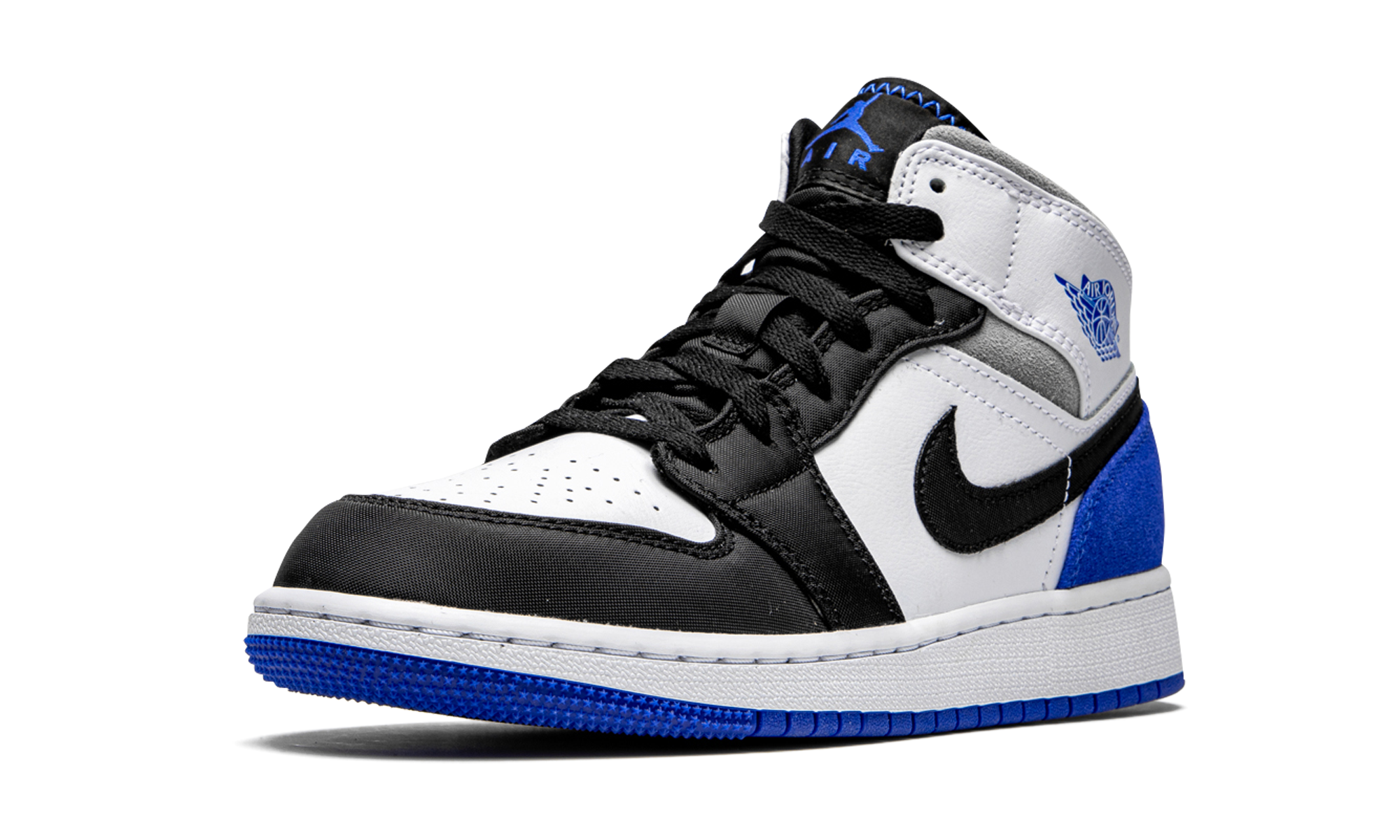 Air Jordan 1 Mid GS "Royal White" BQ6931 102