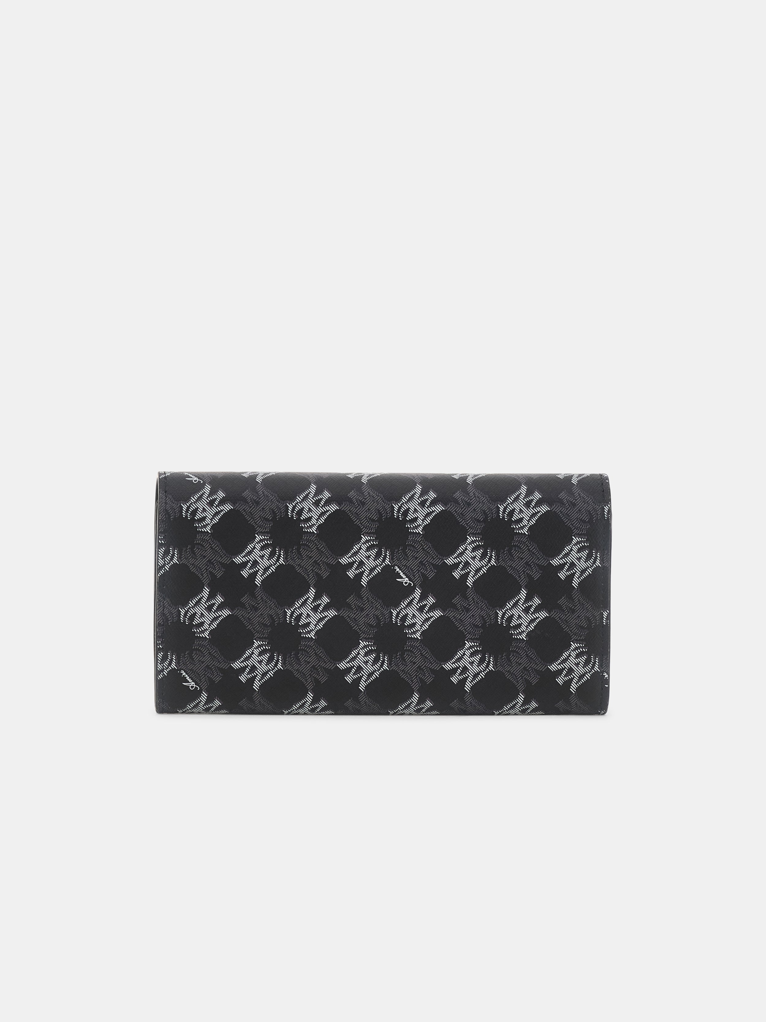 WOMEN - WOMEN'S MA QUAD CANVAS WALLET ON CHAIN - Black