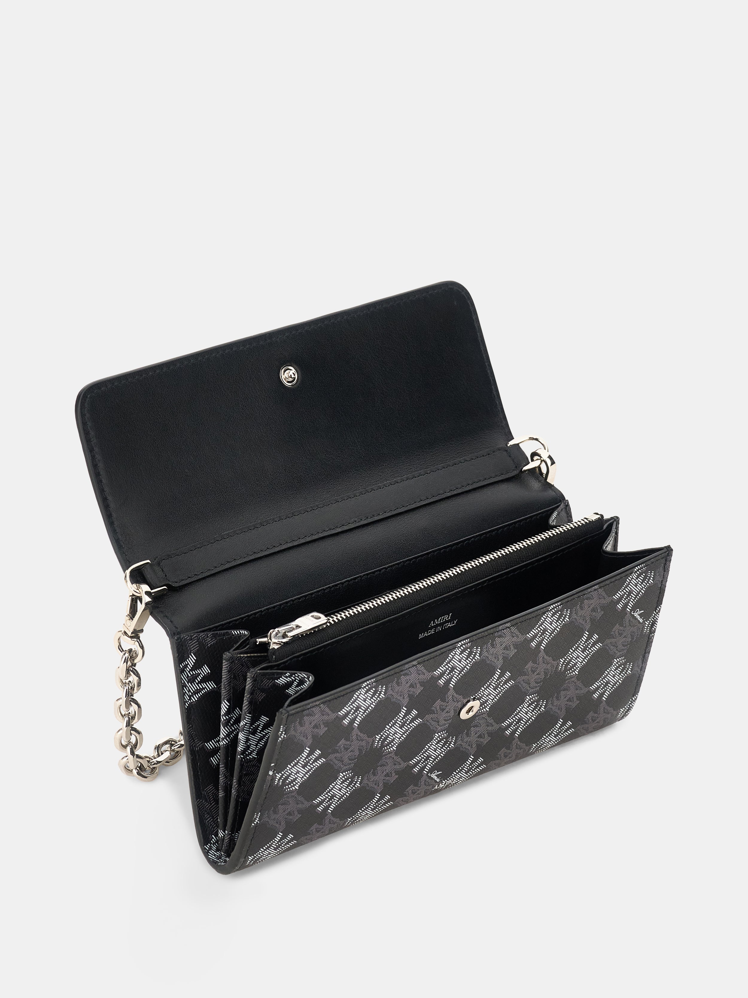 WOMEN - WOMEN'S MA QUAD CANVAS WALLET ON CHAIN - Black