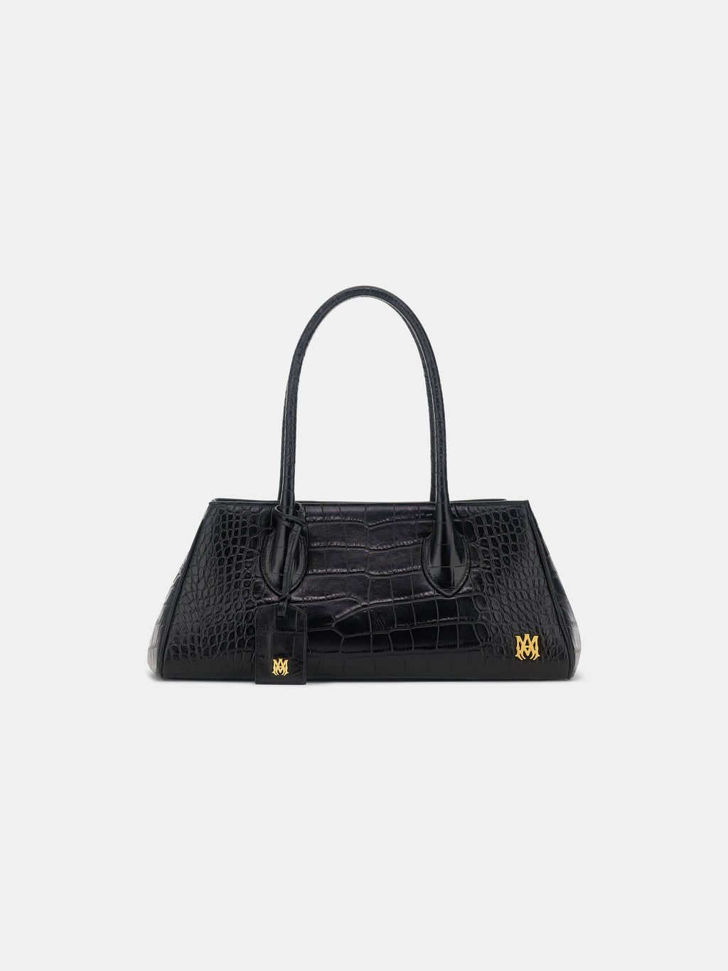 WOMEN - WOMEN'S EMBOSSED CROC HONEY 40 SHOULDER - Black