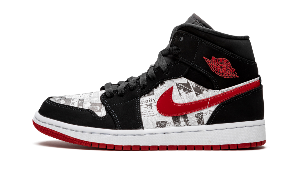 Air Jordan 1 Mid SE "Newspaper Air Times" 852542 061