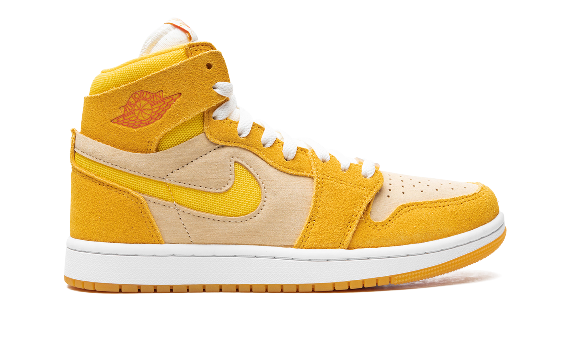 Air Jordan 1 Zoom Air CMFT 2 WMNS "Yellow Ochre/Tour Yellow-Pale Vanilla-Safety" FJ5743 700