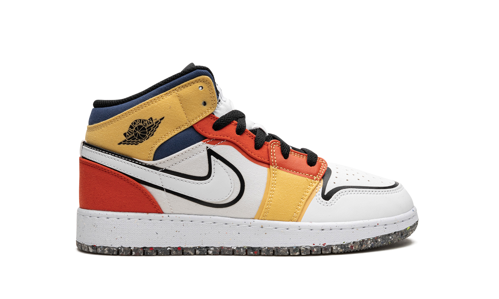 Air Jordan 1 Mid SE GS "Multi-Color Canvas" DV1316 100