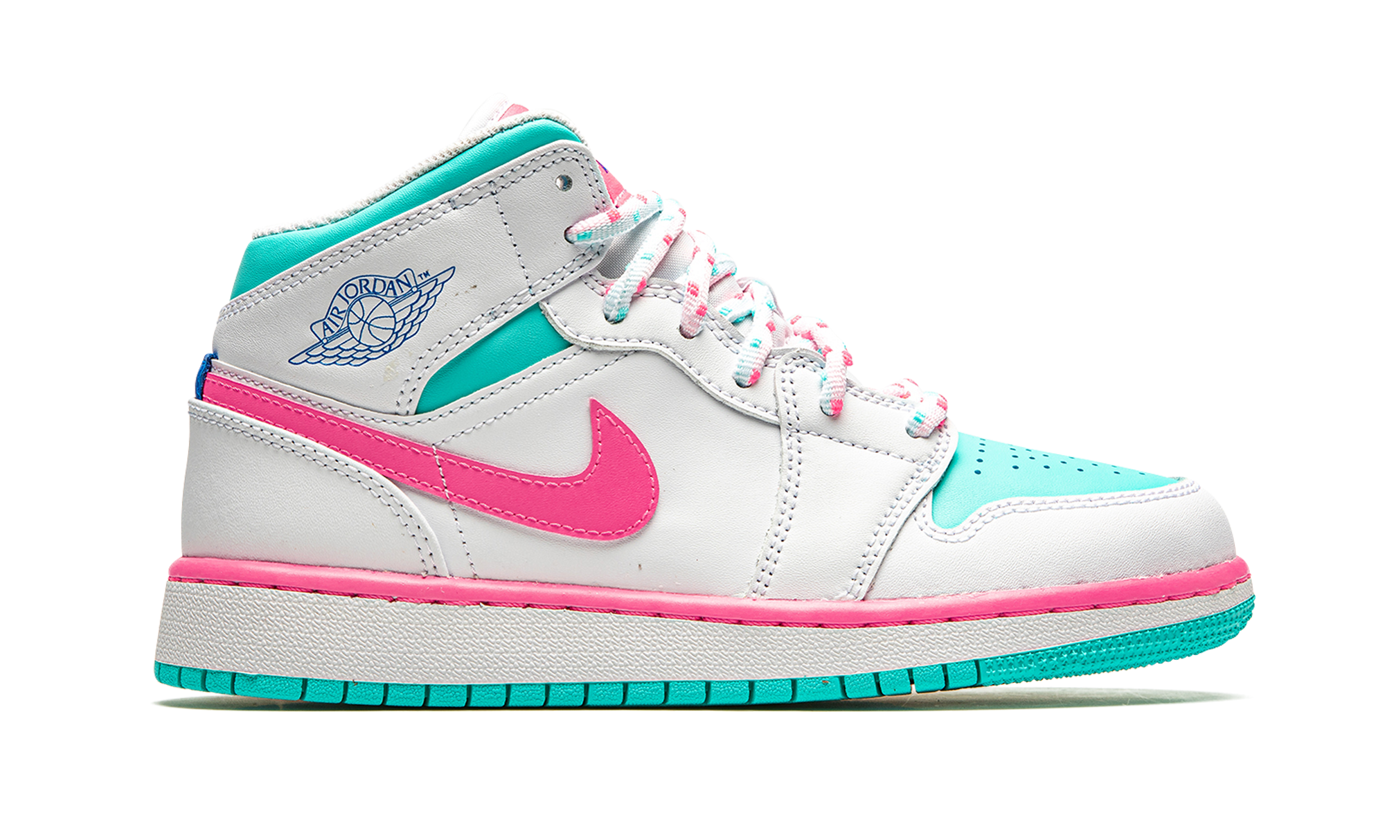 Air Jordan 1 Mid GS "Digital Pink" 555112 102