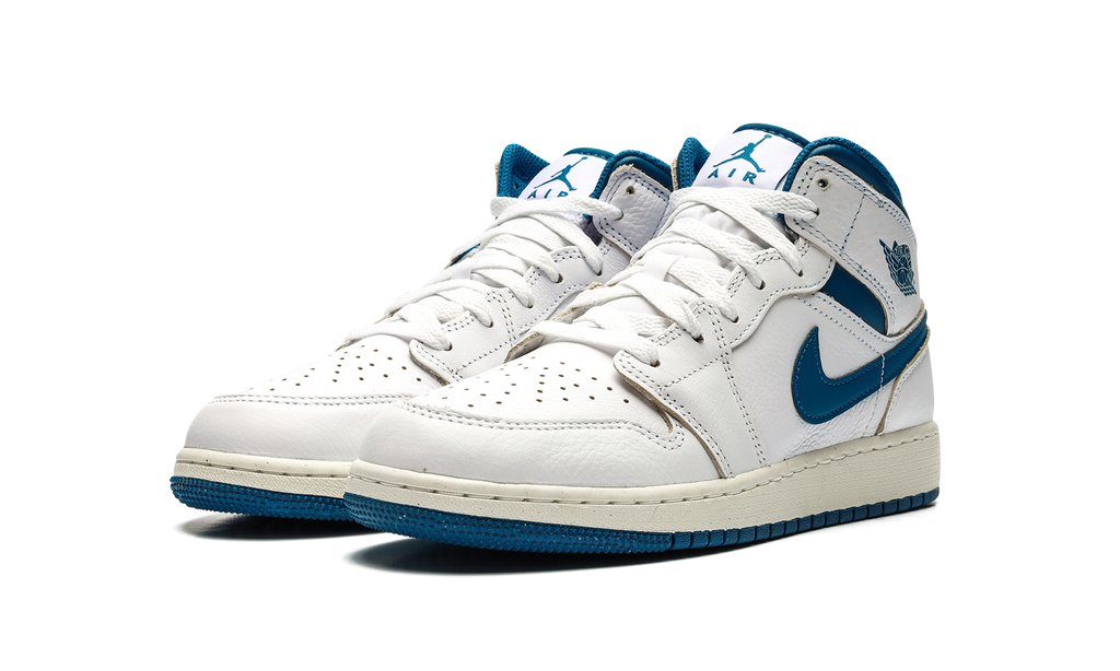 Air Jordan 1 Mid SE GS "INDUSTRIAL BLUE" FN7432 141