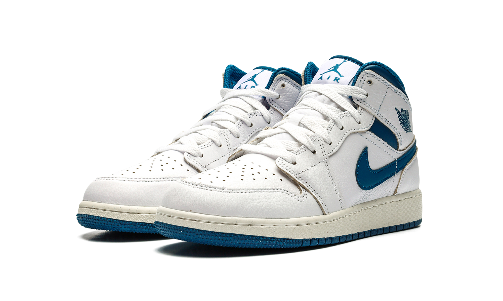 Air Jordan 1 Mid SE GS "INDUSTRIAL BLUE" FN7432 141