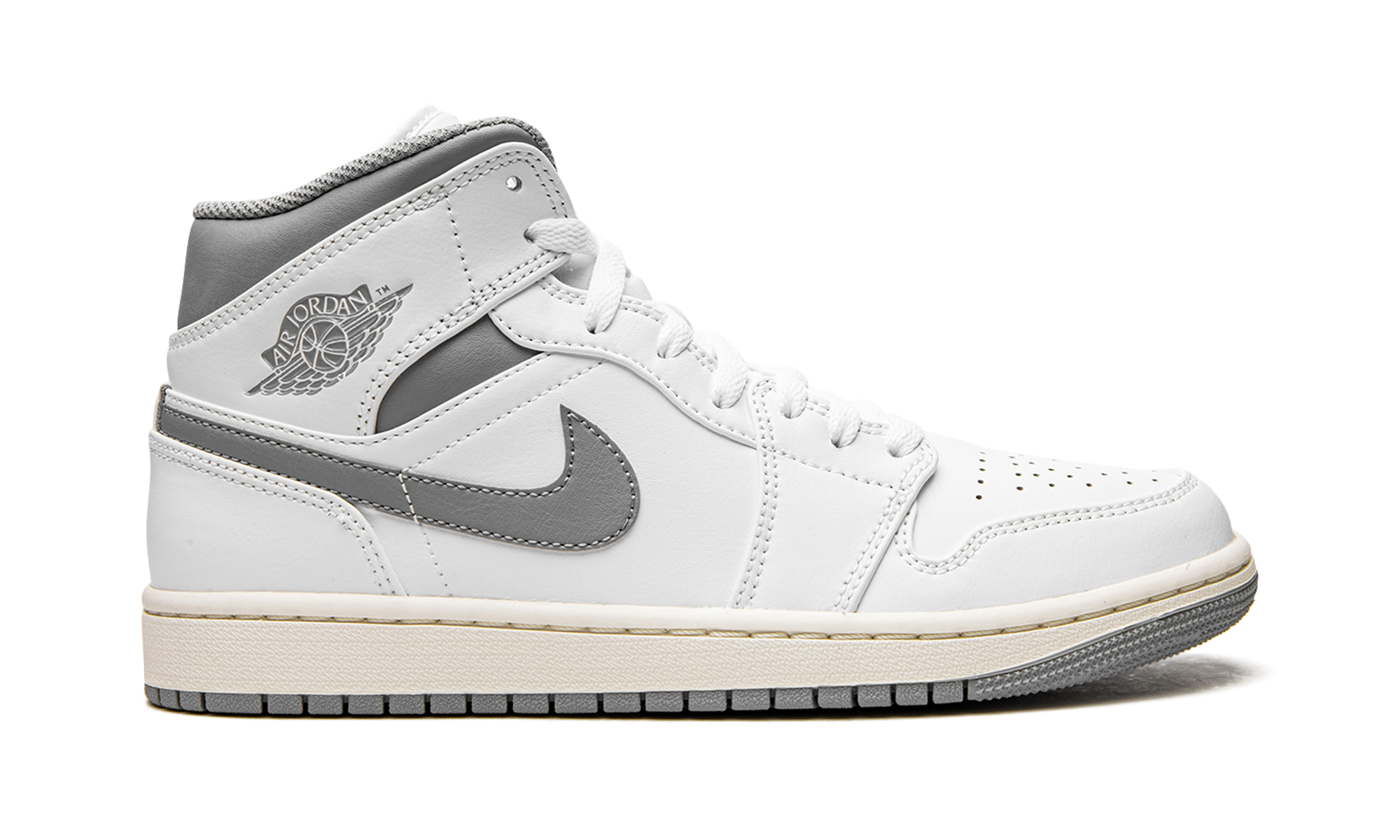 Air Jordan 1 Mid "White / Stealth Grey" 554724 135