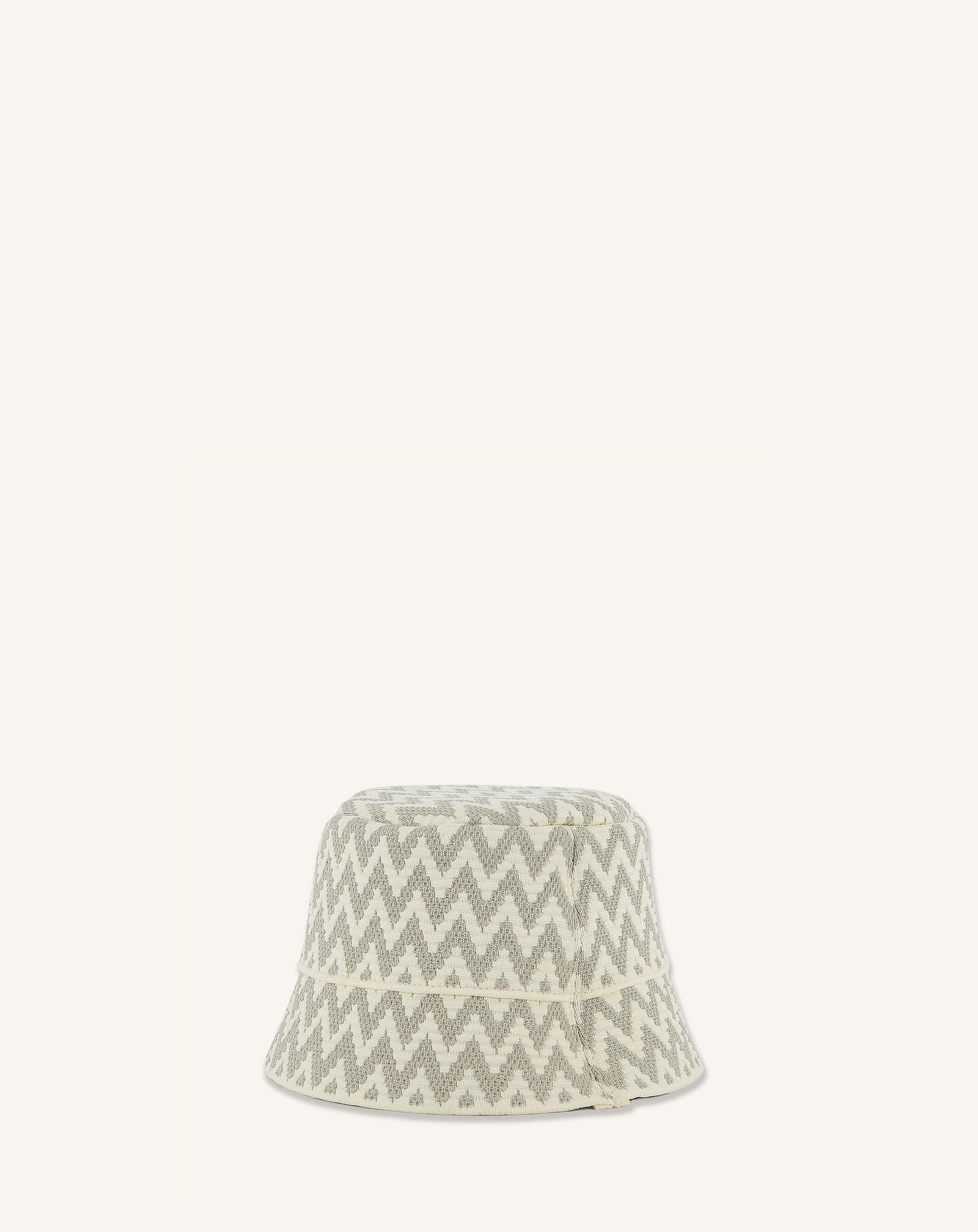 LANVIN BUCKET HAT IN KNIT WITH CURB MOTIF