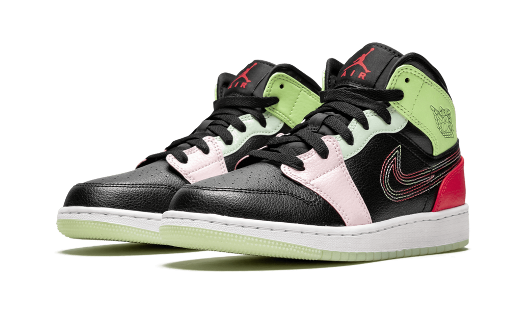 Air Jordan 1 Mid SE GS "Glow In The Dark" AV5174 076