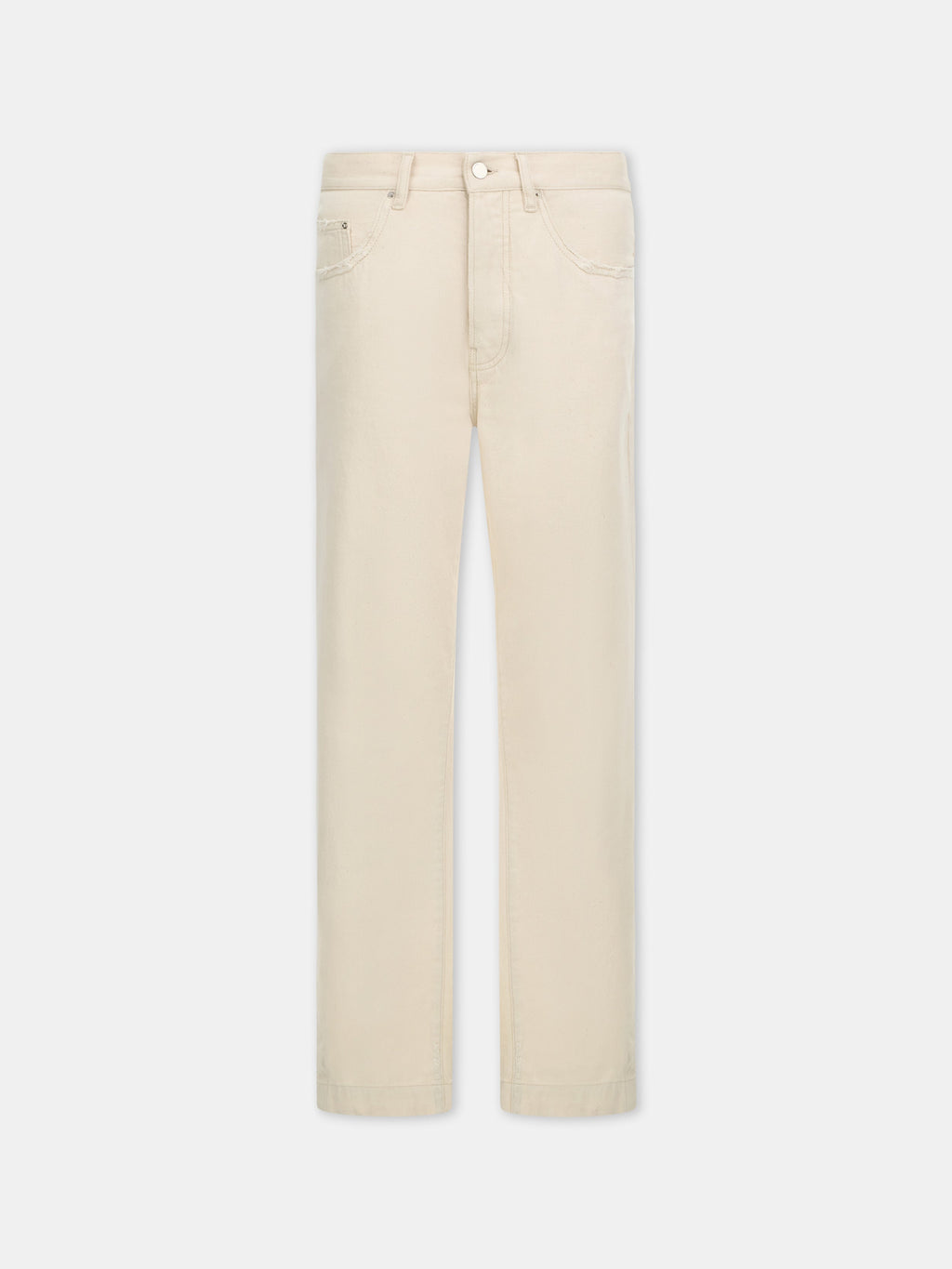 STRAIGHT FLARE JEAN - Ecru