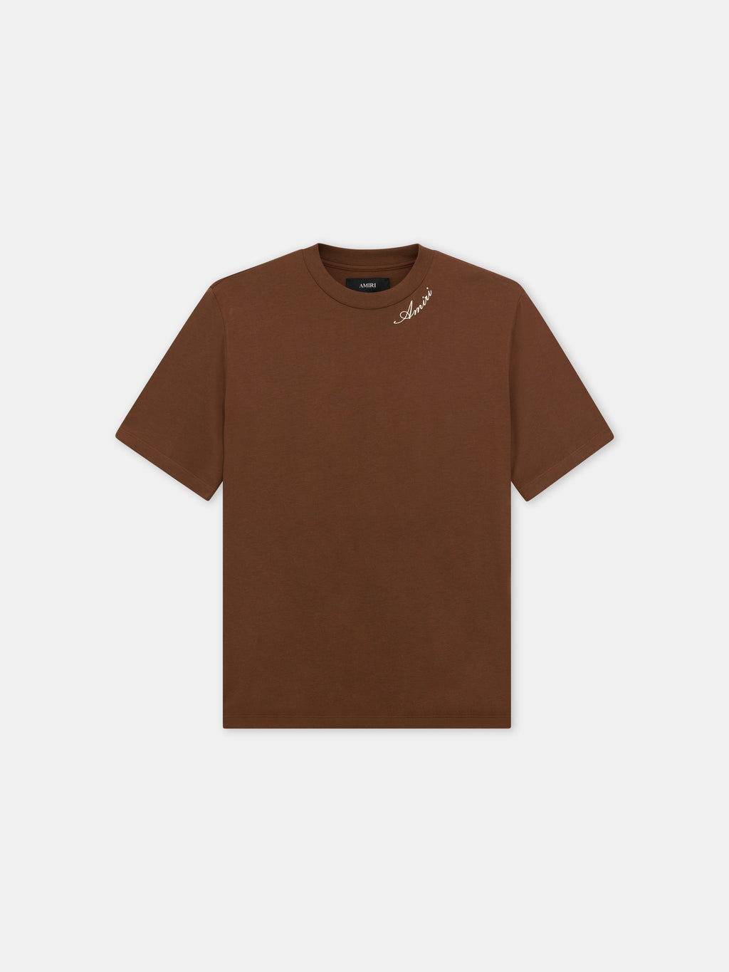 AMIRI SCRIPT TEE - Tobacco