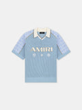 AMIRI SPORT MESH JERSEY - Sky