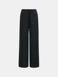 SCRIPT LINEN GD CASUAL PANT - Black