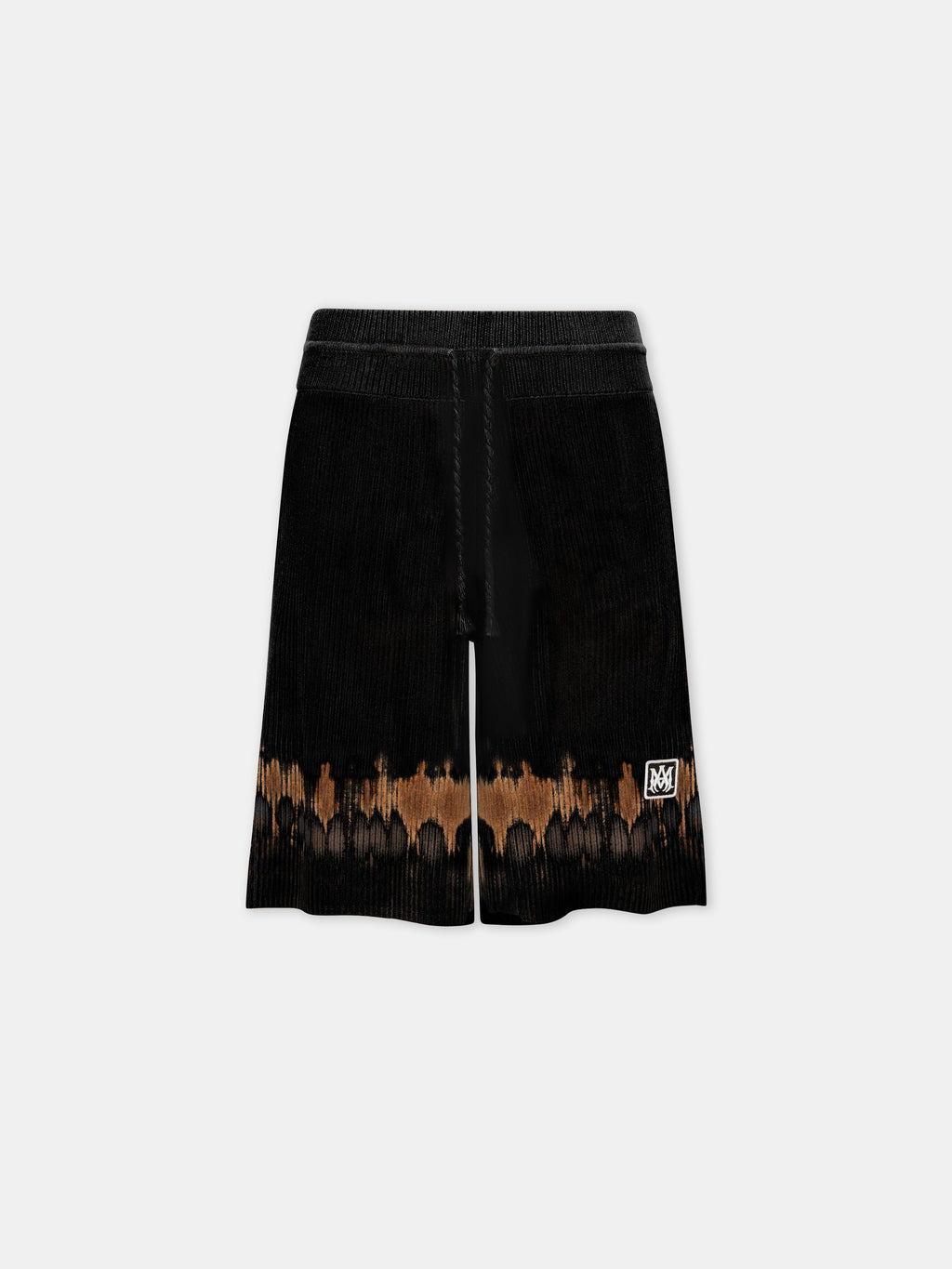 MA PATCH TIE DYE KNIT SHORT - Black