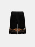 MA PATCH TIE DYE KNIT SHORT - Black