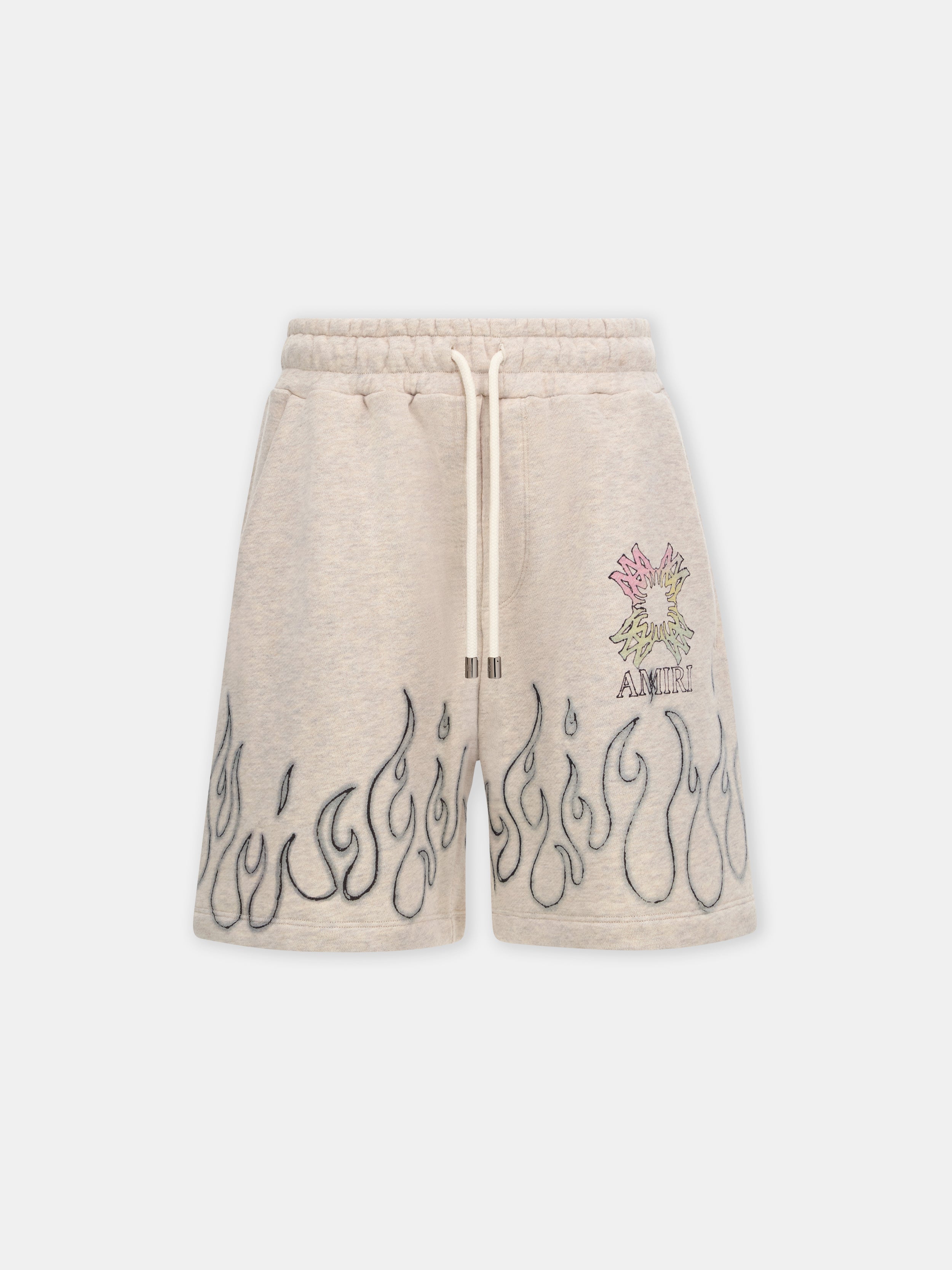 MA QUAD FLAMES SWEATSHORT - Ivory