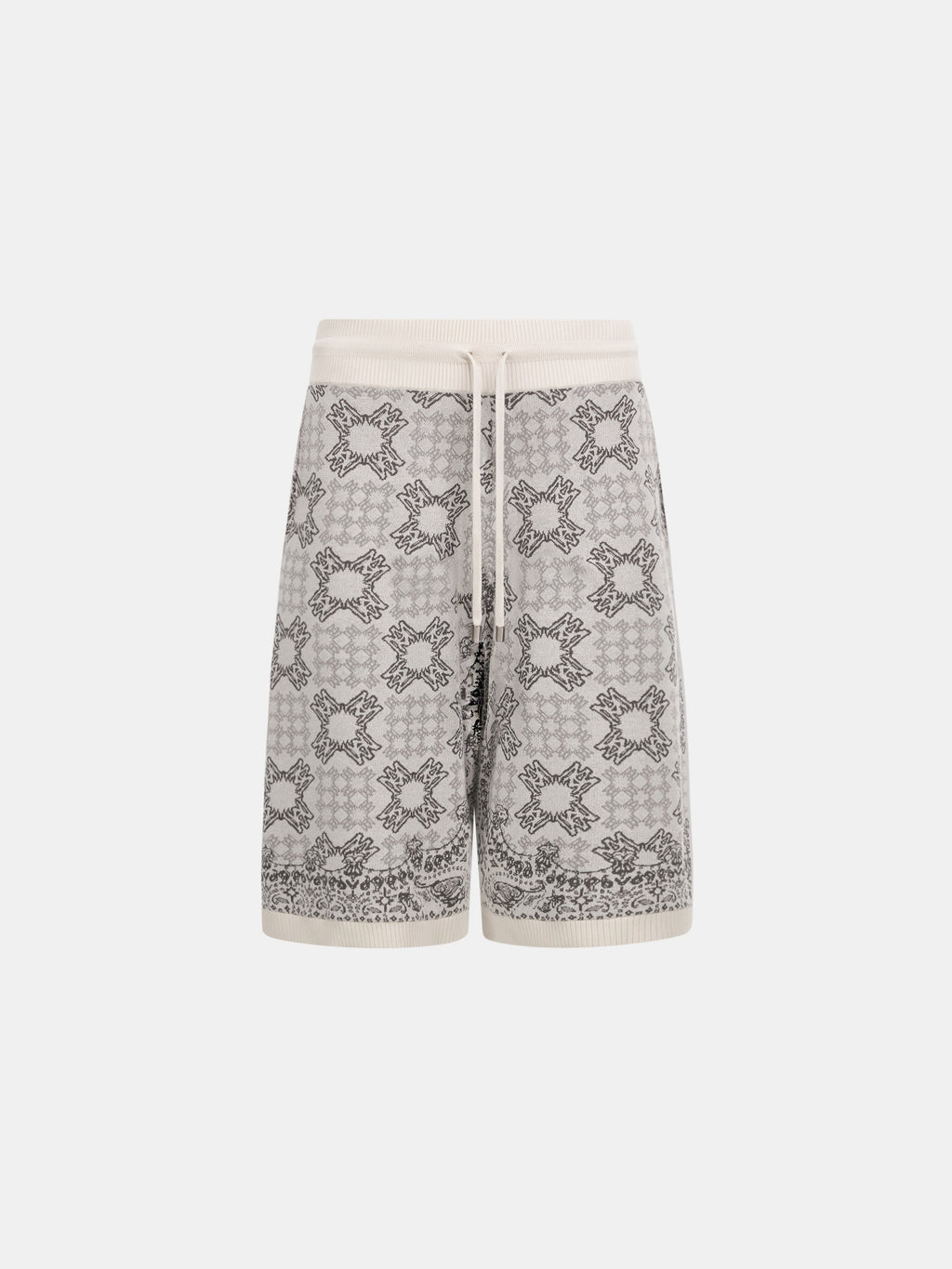 MA QUAD CHECK MESH KNIT SHORT - Alabaster