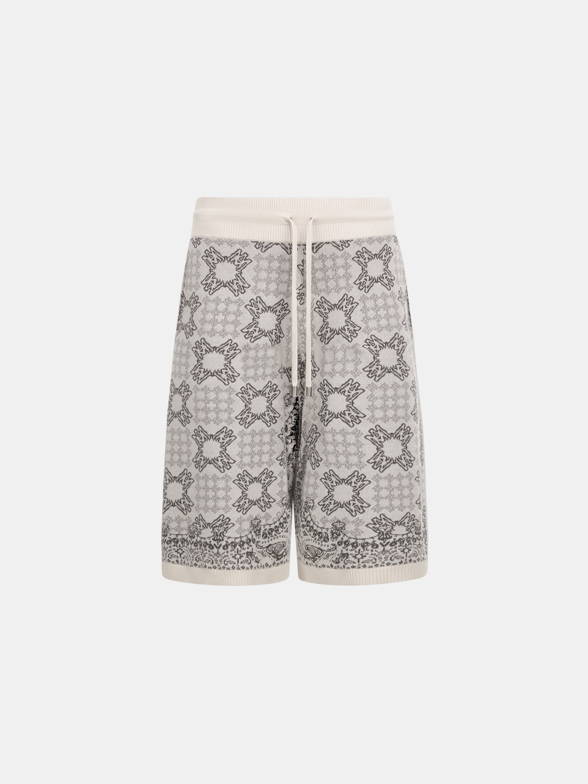 MA QUAD CHECK MESH KNIT SHORT - Alabaster