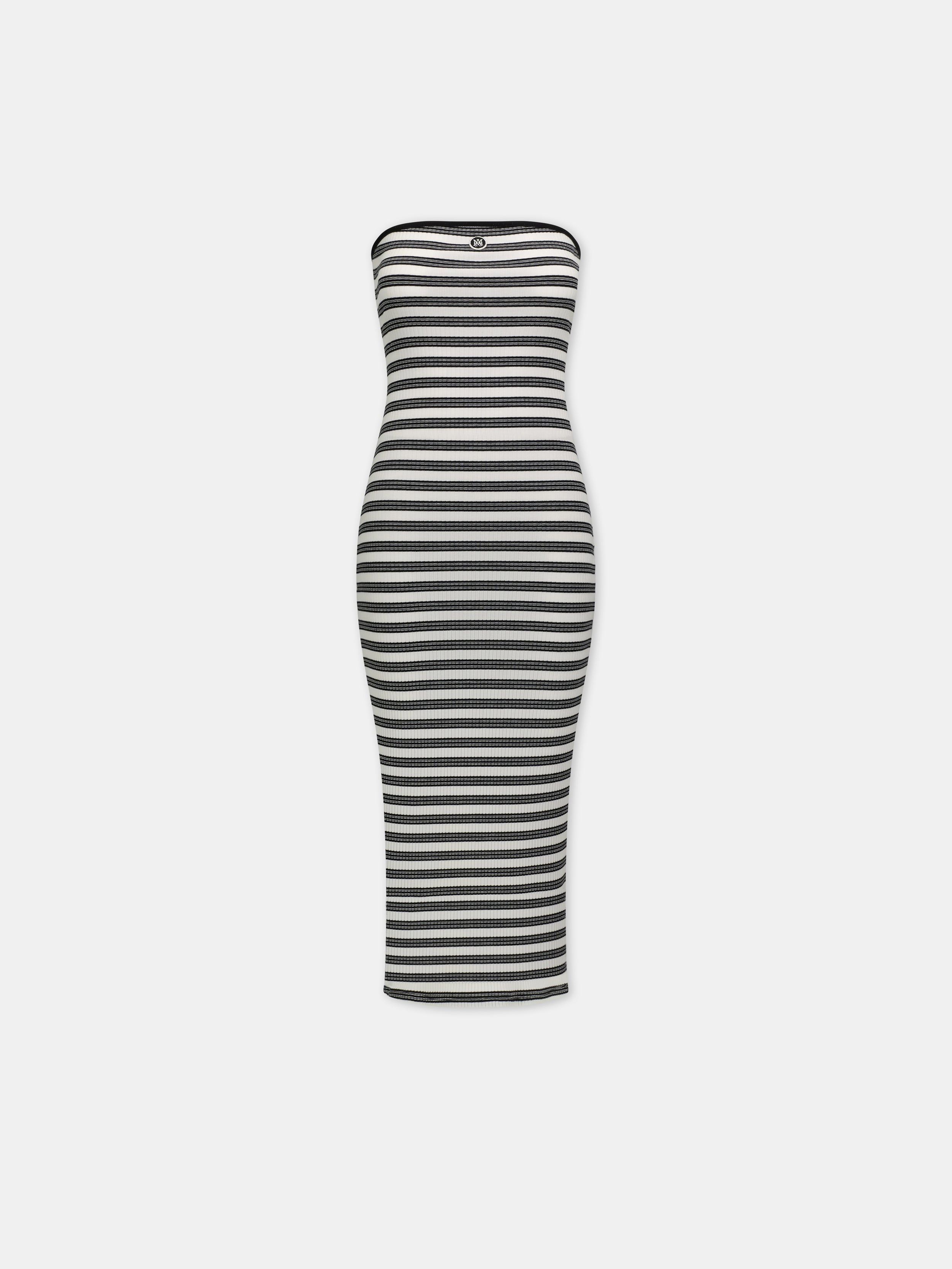 WOMEN - WOMEN'S MA STRIPED MAXI DRESS - White