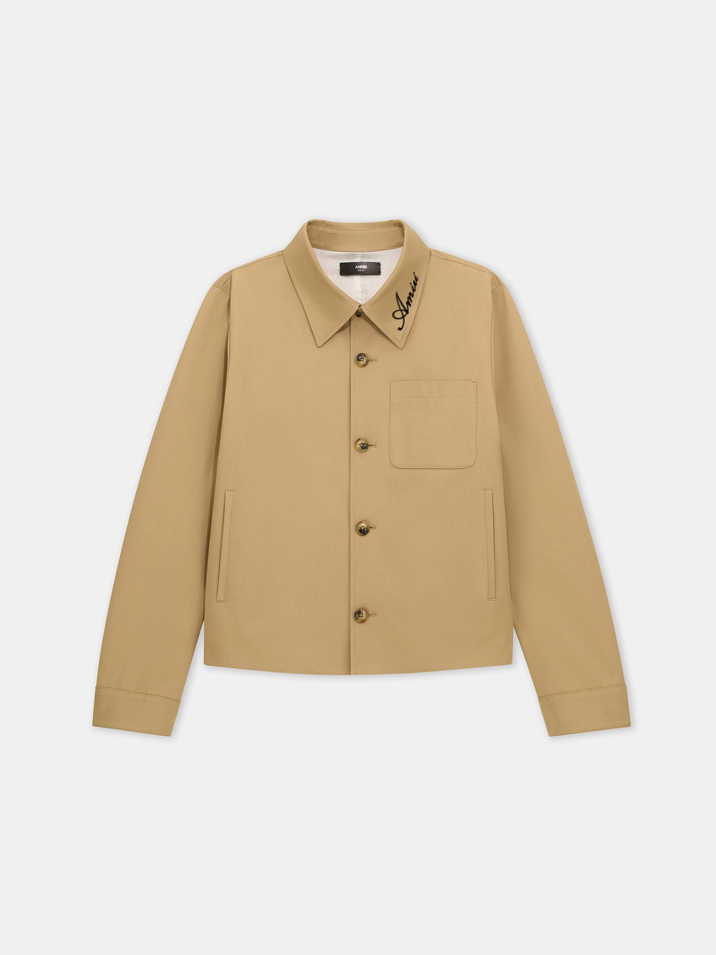SCRIPT COLLAR SHIRT JACKET - Earth