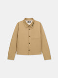 SCRIPT COLLAR SHIRT JACKET - Earth