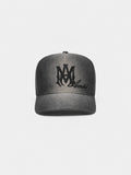 MA SCRIPT CANVAS HAT - Black