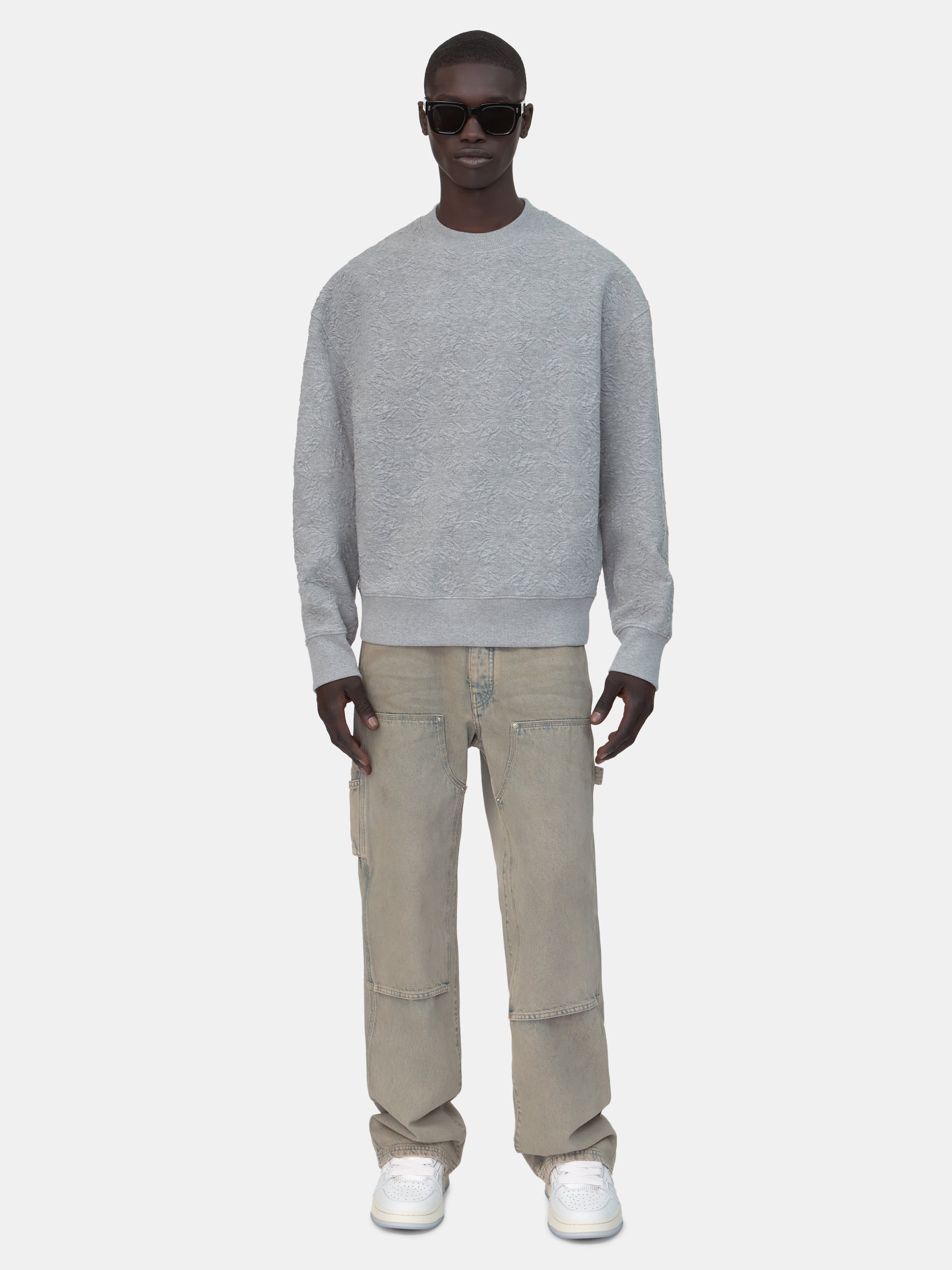 MA QUAD OVERSIZED CREW - STONE