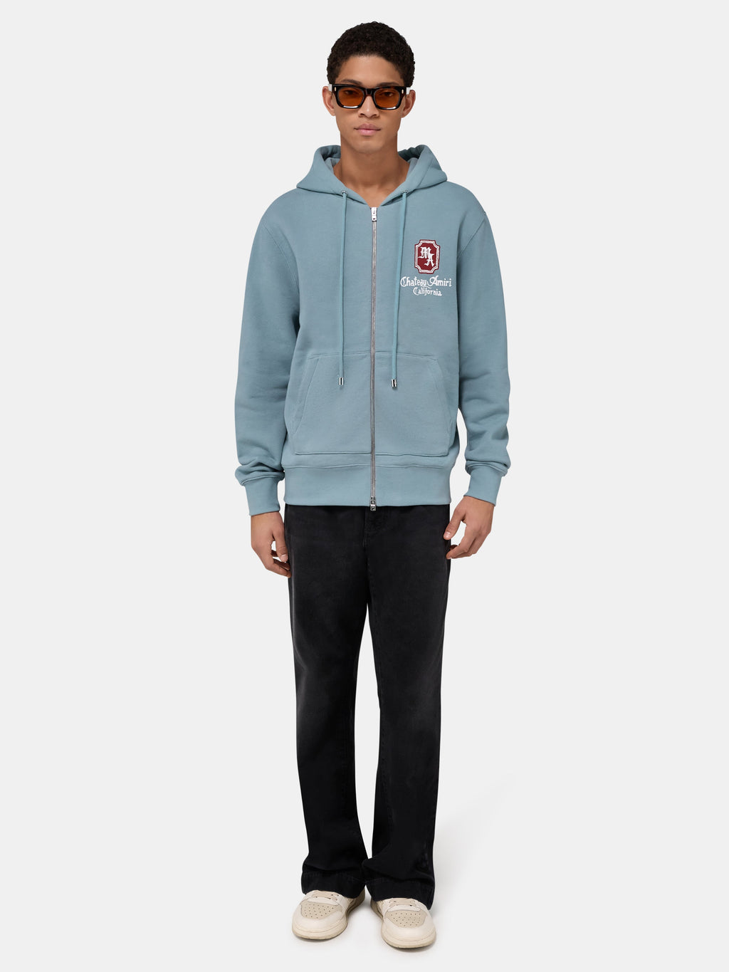 MA CHATEAU ZIP HOODIE - Steel