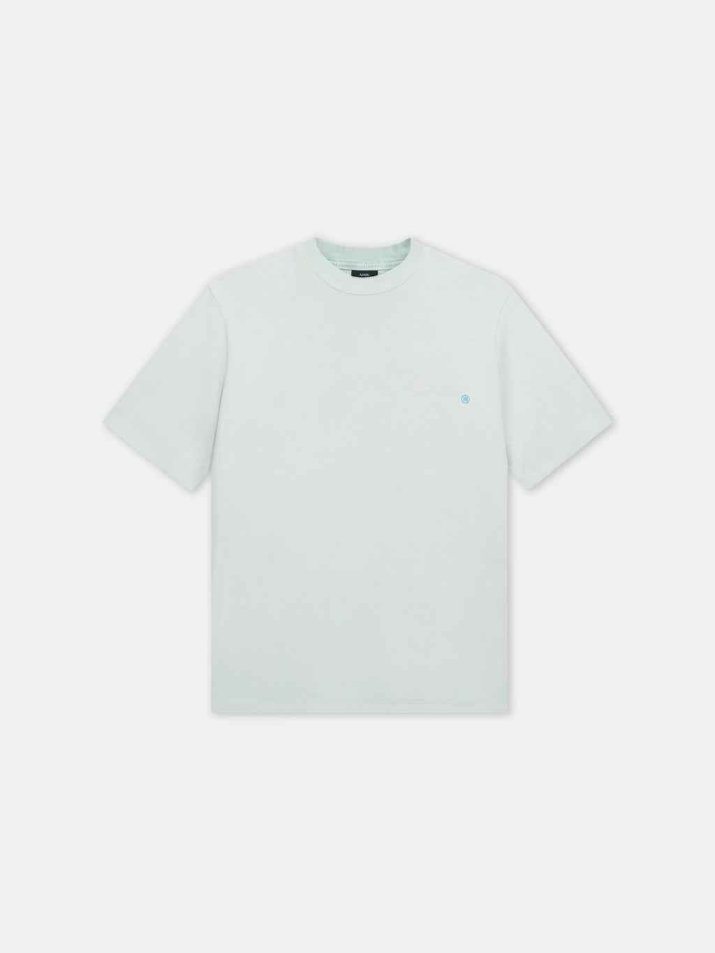 AMIRI QUALITY GOODS LABEL TEE - Powder Teal