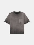 FADED POCKET BOX TEE - Black