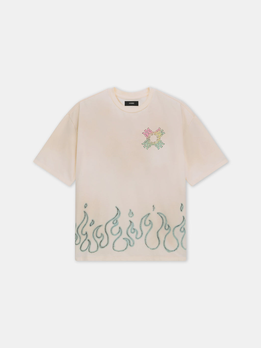 MA QUAD FLAMES OVERSIZED TEE - Ivory