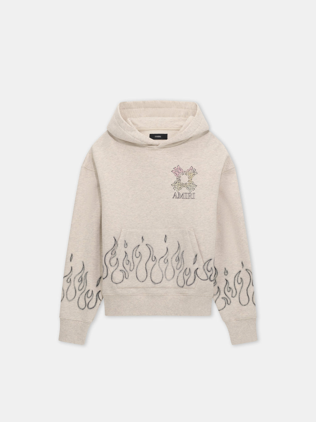 MA QUAD FLAMES OVERSIZED HOODIE - Ivory