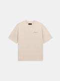 MA QUAD CHECKERBOARD OVERSIZED TEE - Alabaster