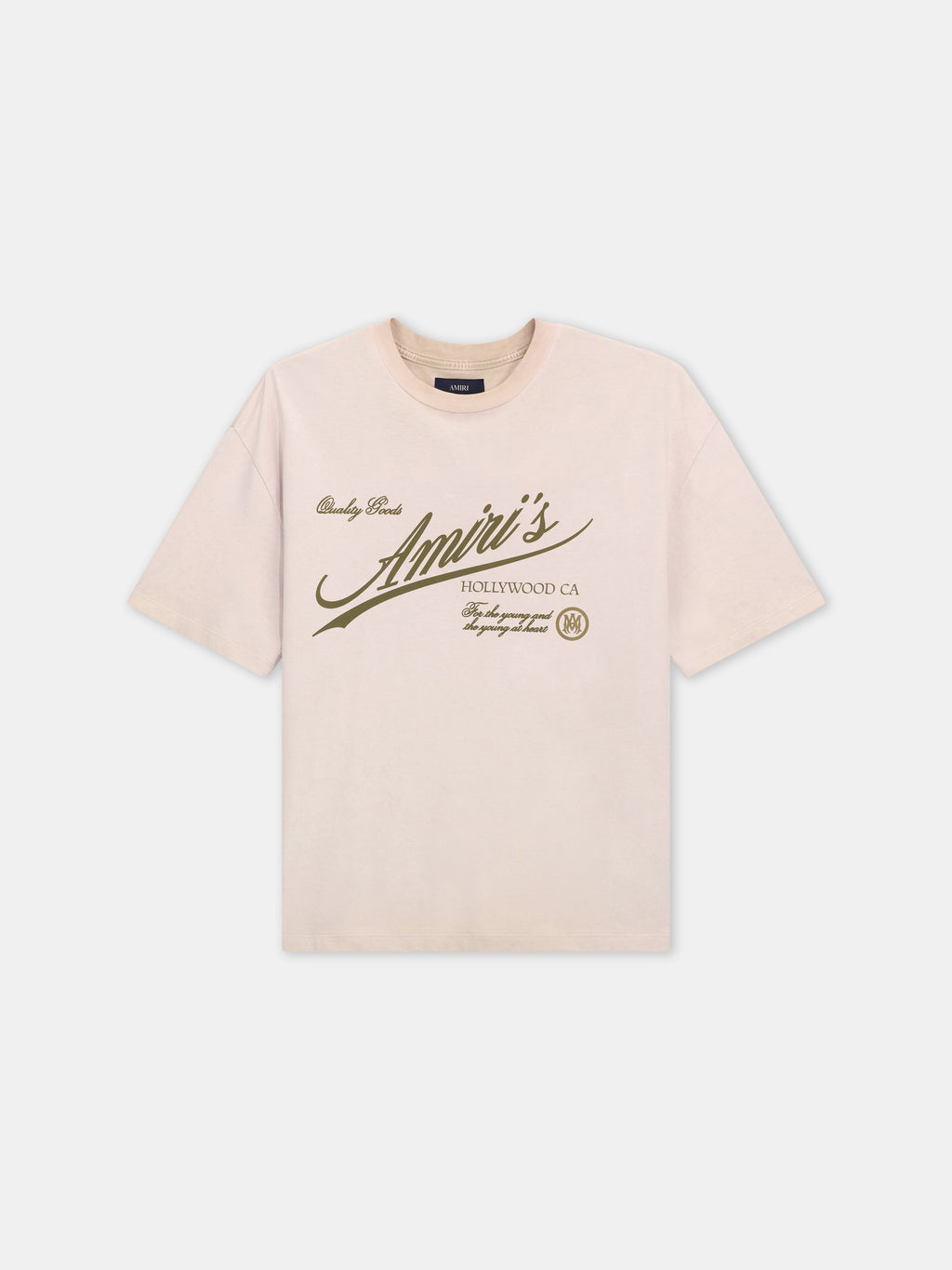 AMIRI QUALITY GOODS OVERSIZED TEE - Alabaster