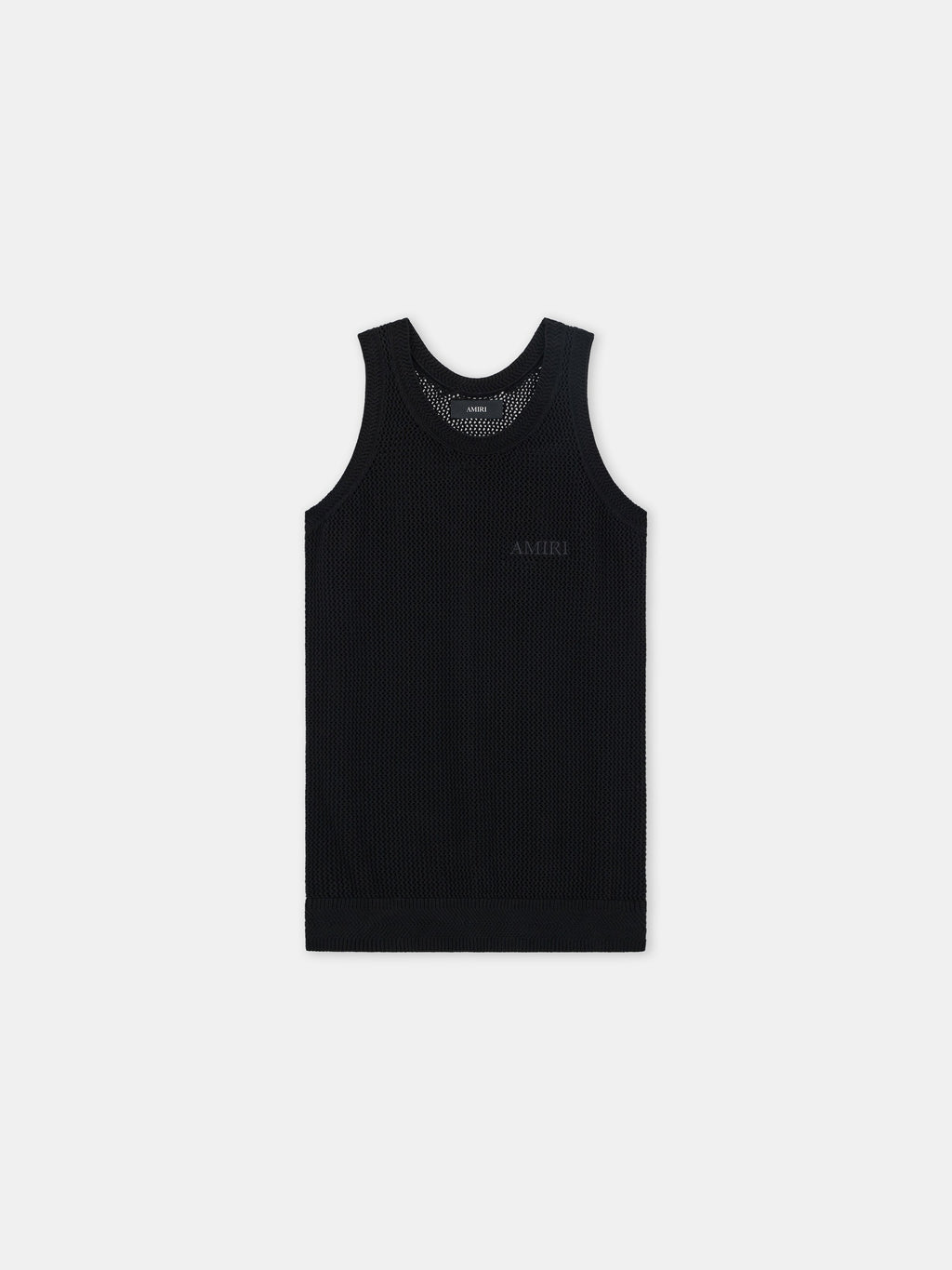 AMIRI KNIT MESH TANK - Black
