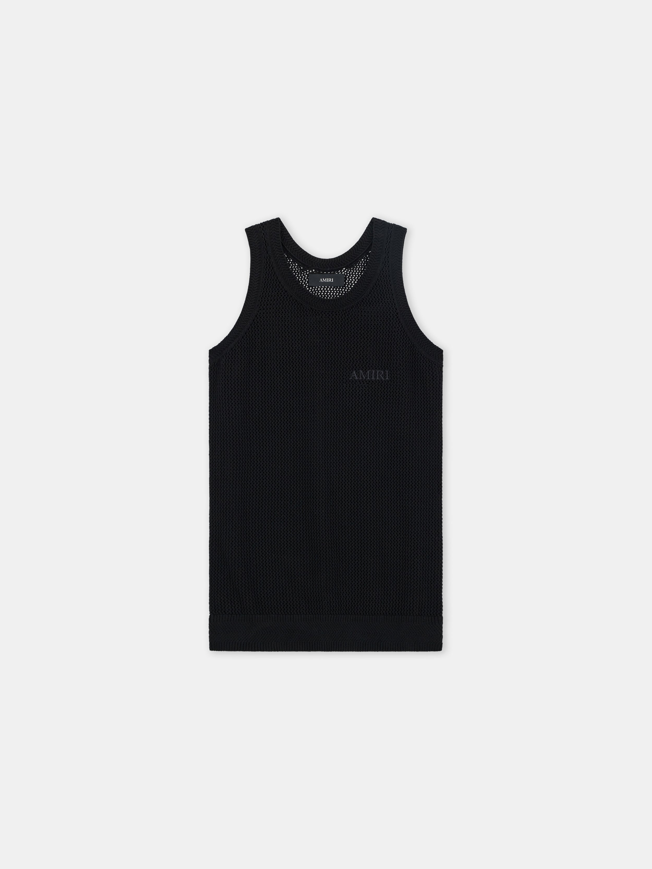 AMIRI KNIT MESH TANK - Black