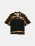 MA PATCH TIE DYE KNIT SHIRT - Black