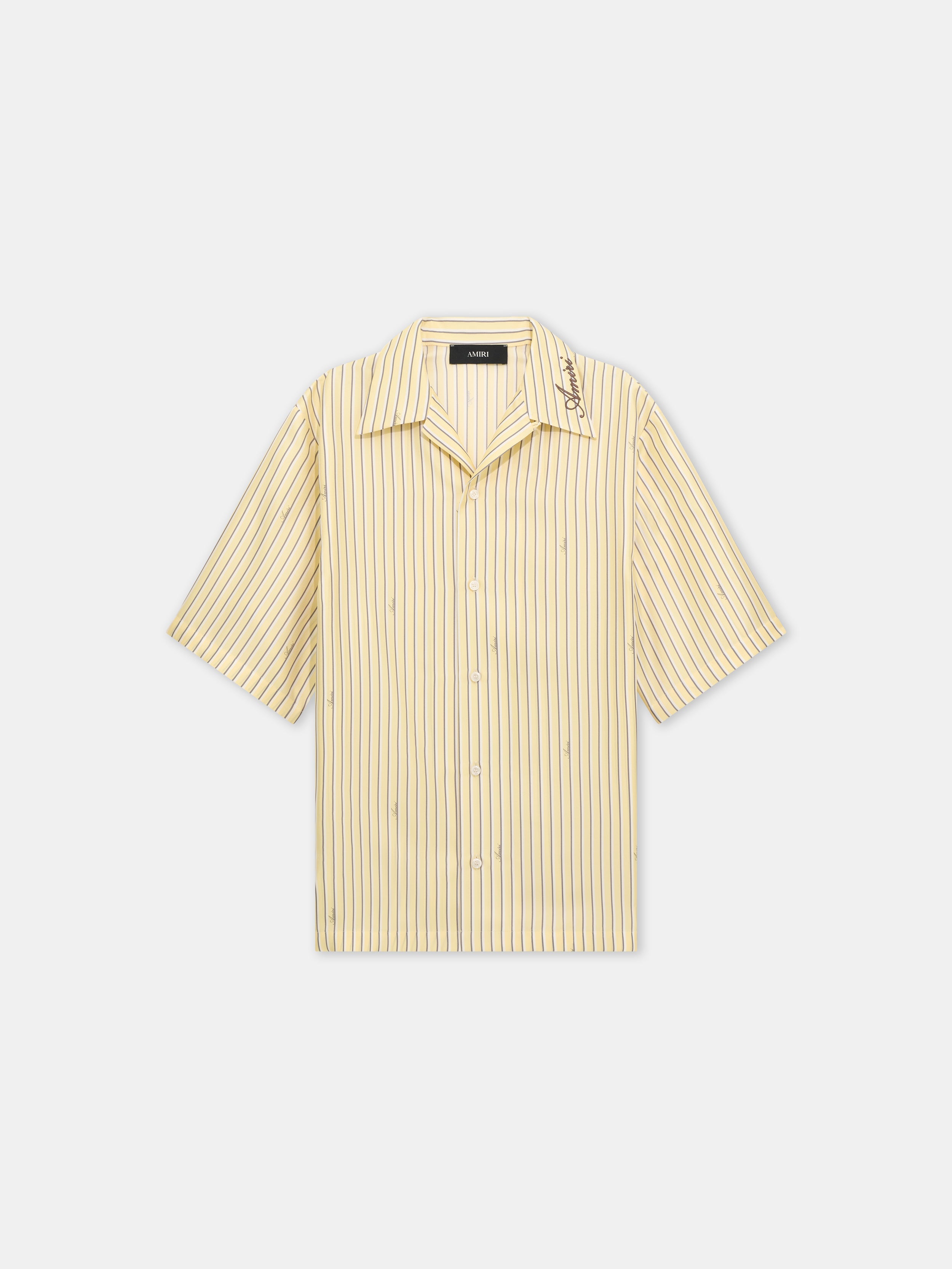 AMIRI SCRIPT BOWLING SHIRT - Sherbet Yellow