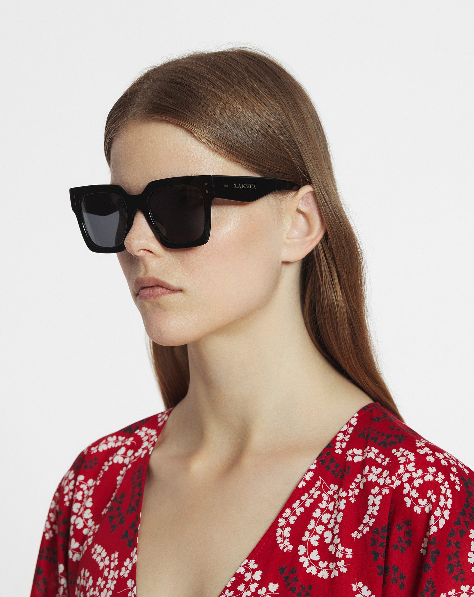 LUNETTES MAXI RECTANGLE LANVIN SIGNATURE